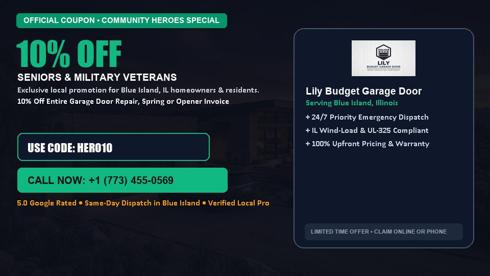 Lily Budget Garage Door 10% OFF Seniors & Military Veterans in Blue Island, IL